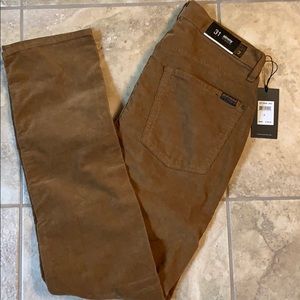 NWT 7 for all mankind Slimmy butterscotch corduroy